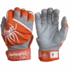 2022 Spiderz PRO Model Batting Gloves: Orange/White