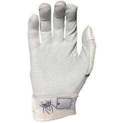 2023 Spiderz Pro Model Batting Gloves: White/Black/Silver 5 2023 Spiderz Pro Model Batting Gloves: White/Black/Silver -EASTON Shop 2023SpiderzProModelBattingGloves White 2