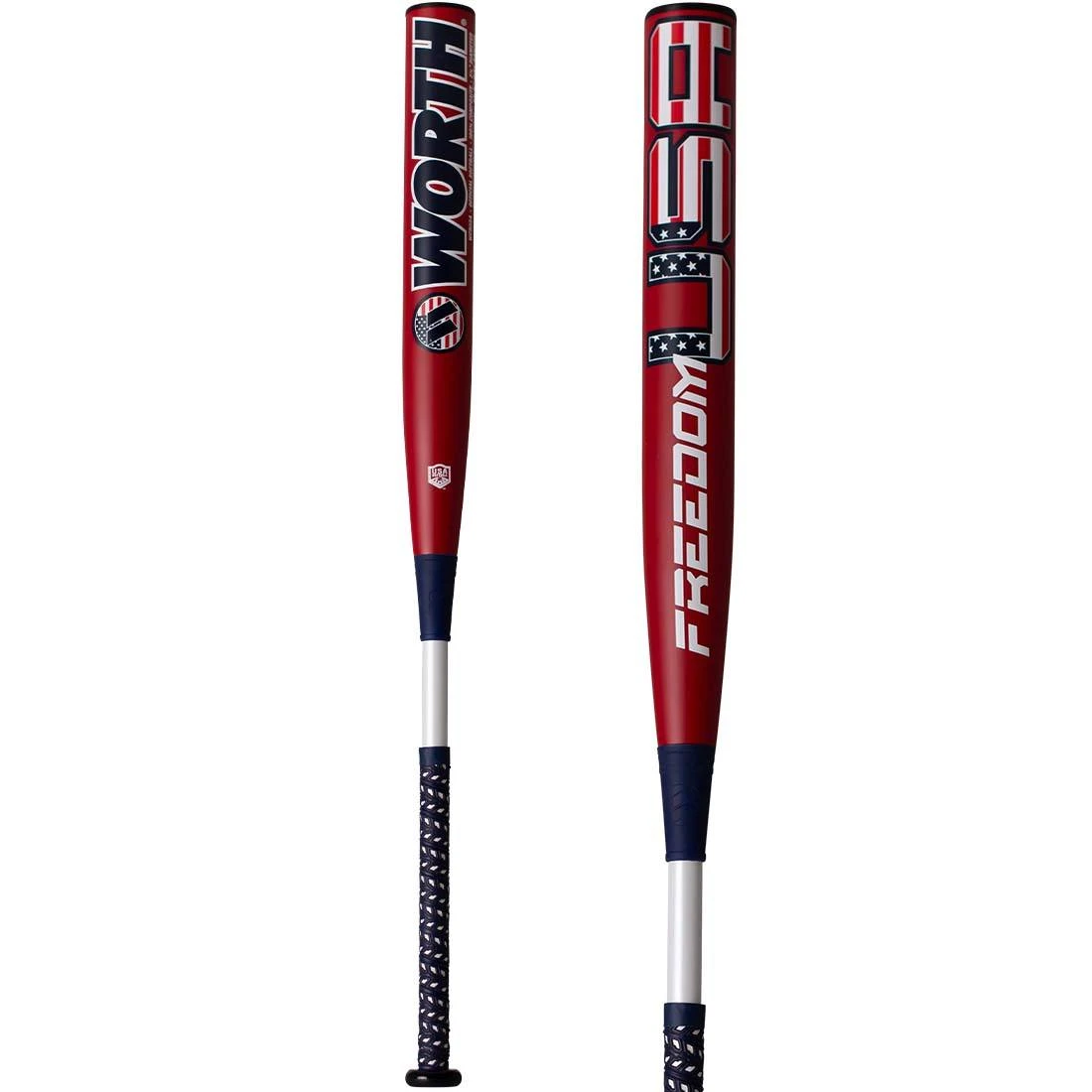 2022 Worth Freedom Balanced 13.5" USA Slowpitch Softball Bat: WFR22A 1 2022 Worth Freedom Balanced 13.5" USA Slowpitch Softball Bat: WFR22A
