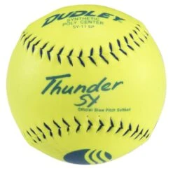 Dudley Thunder SY 11" Classic W Synthetic USSSA Slowpitch Softballs (DOZEN): 4U542Y