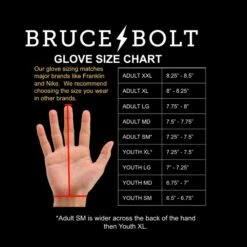 Bruce Bolt PREMIUM PRO Short Cuff Batting Gloves: Red -EASTON Shop BBBGSIZECHART 1 baf3cf04 4fa6 489f aa26 0d83060c75bc