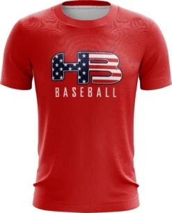 Headbanger Sports Exclusive " HB Sports Baseball" Short Sleeve Jersey -EASTON Shop Baseball Red