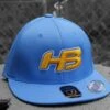 Headbanger Sports I8503 Cap America Flexfit Perforated Performance Hat: Powder Blue & Yellow