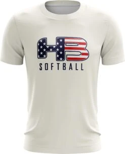 Headbanger Sports Exclusive " HB Sports Softball" Short Sleeve Jersey -EASTON Shop CreamSoftball