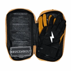 Bruce Bolt PREMIUM PRO Long Cuff Batting Gloves: Black -EASTON Shop LC BLKG BAG2
