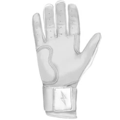 Bruce Bolt PREMIUM PRO Chrome Series Long Cuff Batting Gloves: White 12 Bruce Bolt PREMIUM PRO Chrome Series Long Cuff Batting Gloves: White -EASTON Shop LC CHRW PALM