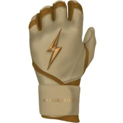 Bruce Bolt PREMIUM PRO Gold Series Batting Gloves: Long Cuff -EASTON Shop LC GLD LEFT