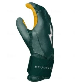 Bruce Bolt PREMIUM PRO Long Cuff Batting Gloves: Green -EASTON Shop LC GRNG SIDE