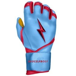 Bruce Bolt PREMIUM PRO BADER Series Long Cuff Batting Gloves: Baby Blue -EASTON Shop LC HBB RIGHT