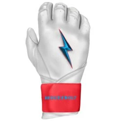 Bruce Bolt PREMIUM PRO BRINSON Series Long Cuff Batting Gloves: White -EASTON Shop LC LBW RIGHT