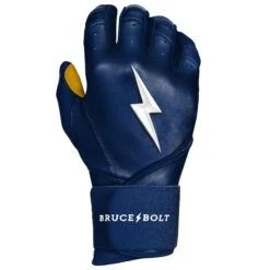 Bruce Bolt PREMIUM PRO Long Cuff Batting Gloves: Navy -EASTON Shop LC NVYG RIGHT