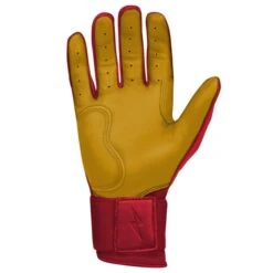Bruce Bolt PREMIUM PRO Long Cuff Batting Gloves: Red -EASTON Shop LC REDG PALM