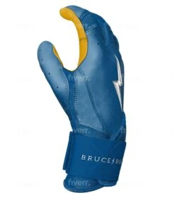 Bruce Bolt PREMIUM PRO Long Cuff Batting Gloves: Royal -EASTON Shop LC ROYG SIDE