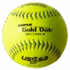 Worth 12" Super Gold Dot PRO M USSSA Slowpitch Softballs (Dozen): UM12CY