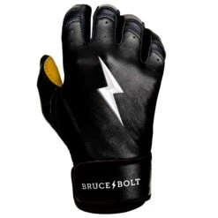 Bruce Bolt PREMIUM PRO Short Cuff Batting Gloves: Black -EASTON Shop SC BLKG RIGHT
