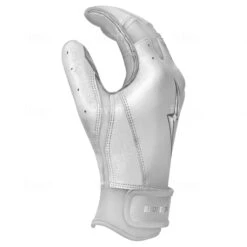 Bruce Bolt PREMIUM PRO Chrome Series Short Cuff Batting Gloves: White -EASTON Shop SC CHRW SIDE