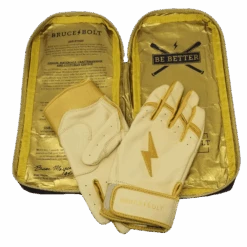 Bruce Bolt PREMIUM PRO Gold Series Batting Gloves: Short Cuff -EASTON Shop SC GLD BAG2