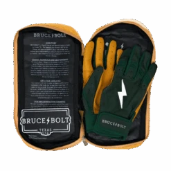 Bruce Bolt PREMIUM PRO Short Cuff Batting Gloves: GREEN -EASTON Shop SC GRNG BAG2