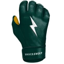 Bruce Bolt PREMIUM PRO Short Cuff Batting Gloves: GREEN -EASTON Shop SC GRNG RIGHT