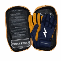 Bruce Bolt PREMIUM PRO Short Cuff Batting Gloves: Navy -EASTON Shop SC NVYG BAG2