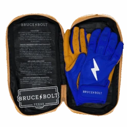 Bruce Bolt PREMIUM PRO Short Cuff Batting Gloves: Royal -EASTON Shop SC ROYG BAG2