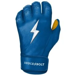 Bruce Bolt PREMIUM PRO Short Cuff Batting Gloves: Royal -EASTON Shop SC ROYG LEFT