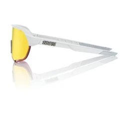 100% S2 Sunglasses Soft Tact Off White - HiPER Red Multilayer Mirror Lens -EASTON Shop SP21 S2 60006 00007 PROFILE