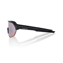 100% S2 Sunglasses Soft Tact Black - HiPER Crimson Silver Mirror Lens -EASTON Shop SP22 S2 60006 00002 PROFILE