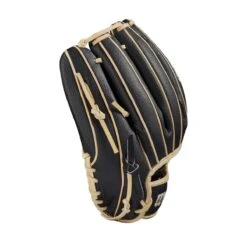 2021 Wilson A2000 B2SS 12" SuperSkin Pitcher's Baseball Glove: WBW10010012 -EASTON Shop WBW100100 3 A2000 P B2SS 12 BlackSS Blonde.png.cq5dam.web .1200.1200