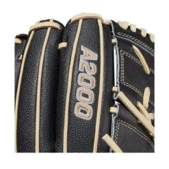 2021 Wilson A2000 B2SS 12" SuperSkin Pitcher's Baseball Glove: WBW10010012 -EASTON Shop WBW100100 5 A2000 P B2SS 12 BlackSS Blonde.png.cq5dam.web .1200.1200