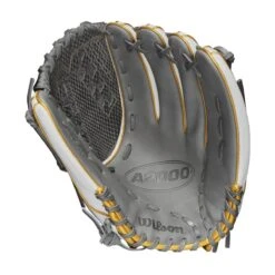2021 Wilson A2000 V125SS 12.5" Utility Fastpitch Glove: WBW100214125 -EASTON Shop WBW100214 1 A2000 P OF V125 125 WhiteSS Gold GreySnakeSkin.png.cq5dam.web .1200.1200