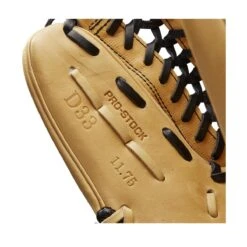 2022 Wilson A2000 D33 11.75" Pitcher's Baseball Glove: WTA20RB22D33 -EASTON Shop WBW100393 6 A2000 Leather D33 1175 Blonde Black.png.cq5dam.web .1200.1200