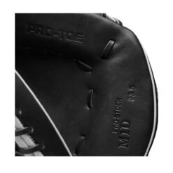 2022 Wilson A2000 M1DSS 33.5" Catcher's Mitt: WTA20RB22M1DSS -EASTON Shop WBW100401 6 A2000 M1D C 335 Black White Red.png.cq5dam.web .1200.1200