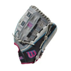 Wilson A2000 SCSP13SS 13" Slowpitch Softball Fielding Glove: WBW10040213 -EASTON Shop WBW100402 2 A2000 SP13 SC 13 GreyDimpled GreySS BlackSS.png.cq5dam.web .1200.1200