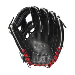 2023 Wilson A2000 1975 11.75" Infield Baseball Glove: WBW1009701175 -EASTON Shop WBW100970 1 A2000 IF 1975 1175 Black White Red.png.cq5dam.web .1200.1200