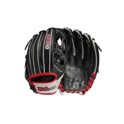 2023 Wilson A2000 1975 11.75" Infield Baseball Glove: WBW1009701175 -EASTON Shop WBW100970 8 A2000 IF 1975 1175 Black White Red.png.cq5dam.web .1200.1200