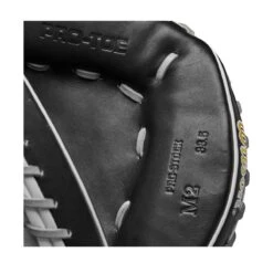 2023 Wilson A2000 M2 33.5" Baseball Catcher's Mitt: WBW100977335 -EASTON Shop WBW100977 6 A2000 C M2SS 335 Grey Black.png.cq5dam.web .1200.1200