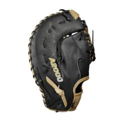 2023 Wilson A2000 1679 Super Skin 12.5" Baseball First Base Mitt: WBW100979125 -EASTON Shop WBW100979 3 A2000 1B 1679SS 125 Black BlackSS Blonde.png.cq5dam.web .1200.1200