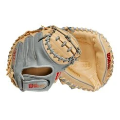 2023 Wilson A2000 PF33 Super Skin 33" Baseball Catcher's Mitt: WBW10098433 -EASTON Shop WBW100984 8 A2000 C PF33SS 33 GreySS Blonde.png.cq5dam.web .1200.1200