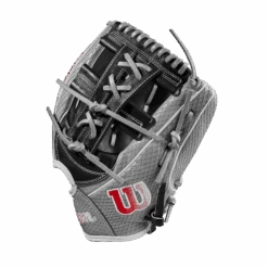 2023 Wilson A2000 FP75SS 11.75" Infield Fastpitch Glove: WBW1009911175 -EASTON Shop WBW100991 2 A2000 FP FP75SS 1175 GreySnakeSS Black Red