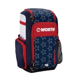 Worth Pro Slowpitch Backpack: WBA004 -EASTON Shop WorthProSlowpitchBackpack WBA004 Stars and Stripes