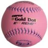 Worth Pink 12" GSL Super Gold Dot Extreme 40/325 Slowpitch Softballs (Dozen): WUC12CPXTG