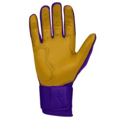 Bruce Bolt PREMIUM PRO Long Cuff Batting Gloves: Purple -EASTON Shop premium pro long cuff batting gloves purple brucebolt 661404