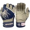 2022 Spiderz PRO Model Batting Gloves: Navy Blue/White