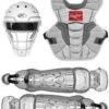 Rawlings Youth White/Silver VELO 2.0 Catcher's Gear Box Set: CSV2Y-W/SIL